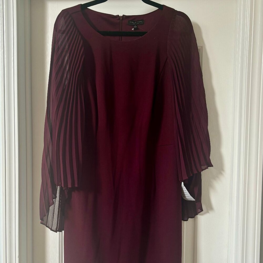 Halston Heritage Cocktail Dress in Aubergine